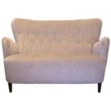 1950
s Swedish Modernist Wingback Sofa