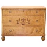 Swedish Neo Classical Bureau in Golden Flame Birch