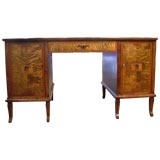 Swedish Functionalist Era Desk in Birch and Exotic Mixed Woods