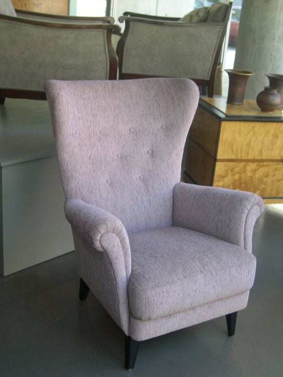 Swedish Modernist Wing Backed Chair 1