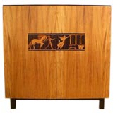 Swedish Modernist Cabinet with Neo-Classical Frieze