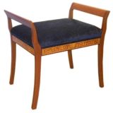 Swedish Neo-Classical Inlaid Bench by Carl Malmsten