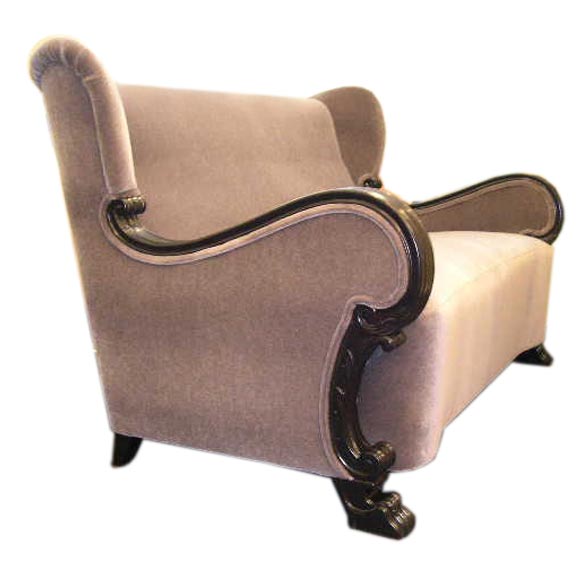 Neo-Gothic Wing Backed Sofa