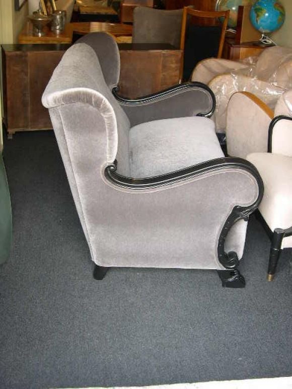 Neo-Gothic Wing Backed Sofa 1