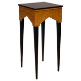 Swedish Art Deco Lamp Table in Golden Flame Birch