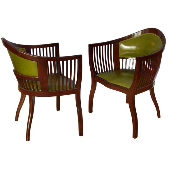 Pair of Swedish Jugentstil Chairs ca. 1910