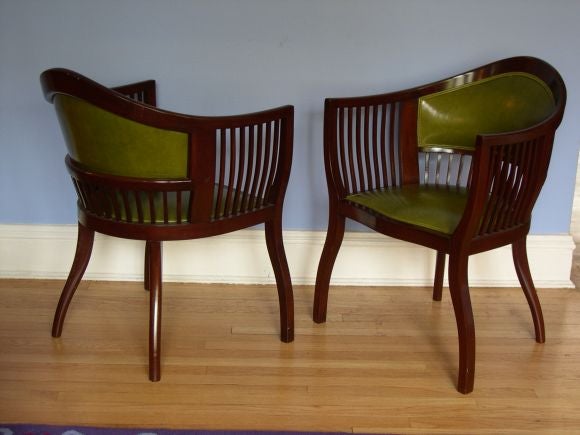 20th Century Pair of Swedish Jugentstil Chairs ca. 1910