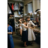 Mark Shaw - Backstage at Balmain #12- Paris, 1954