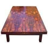 Enormous Swedish Rosewood Coffee Table ca. 1970 (6.5 ft long)