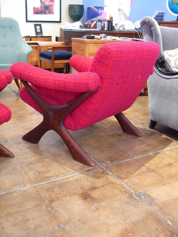 Pair of Danish Armchairs by Illum Wikkelso ca. 1960 2