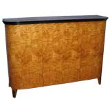 Swedish Art Moderne/Neo-Classical Cabinet in Carpathian Elm