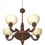 Swedish Mid-Century Rosewood Hanging Light Fixture Swedish Mid-Century Rosewood Hanging Light Fixture