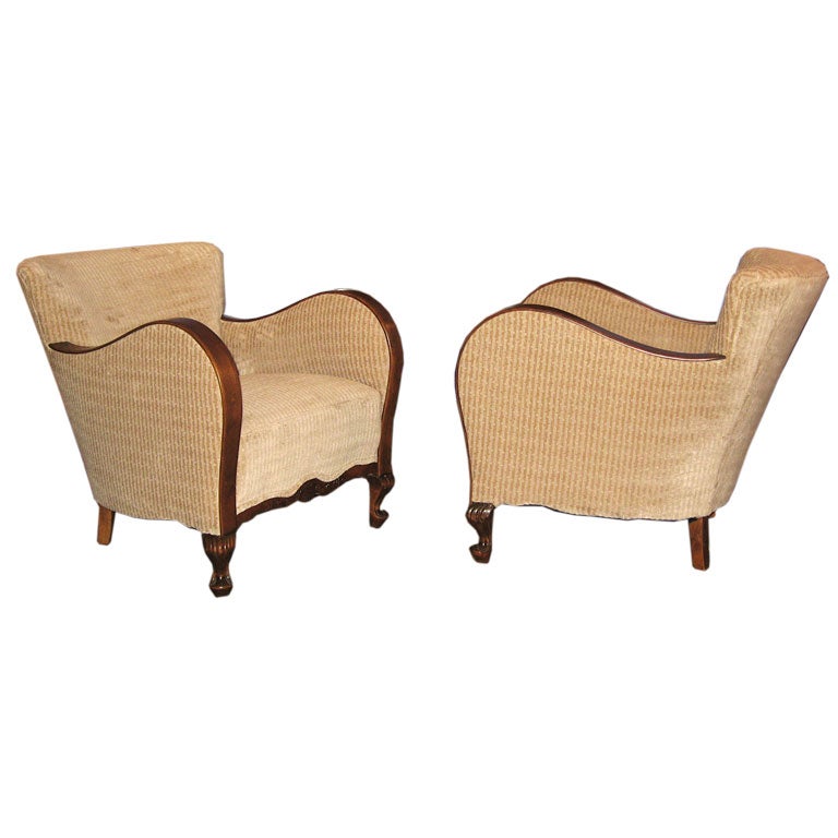 Pair of Swedish Art Moderne Chairs