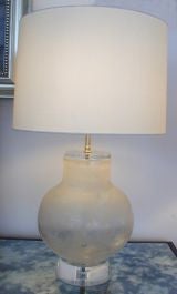 Pair of Murano Glass Table Lamps by Seguso