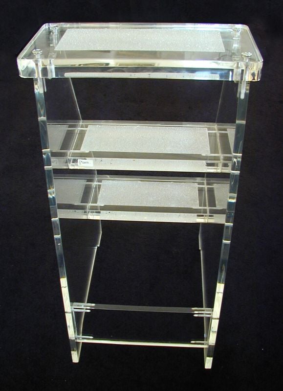 Américain Tabouret en lucite 