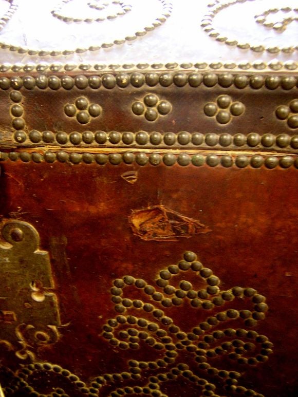 18th c. Leather Trunk 2