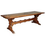 Oak Monastery Trestle Table