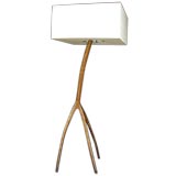 Mangrove Lamp With Silk Shade