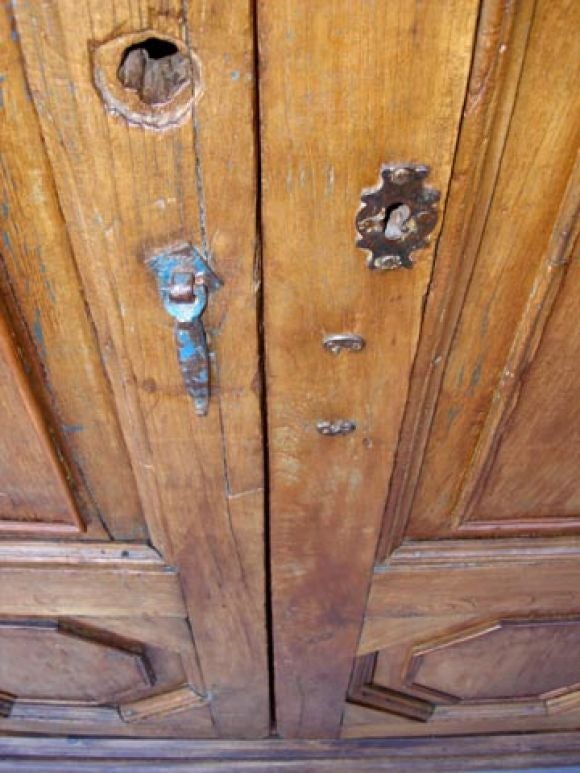 Guatemalan Antique Door Armoire