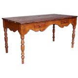 Desk with carved apron