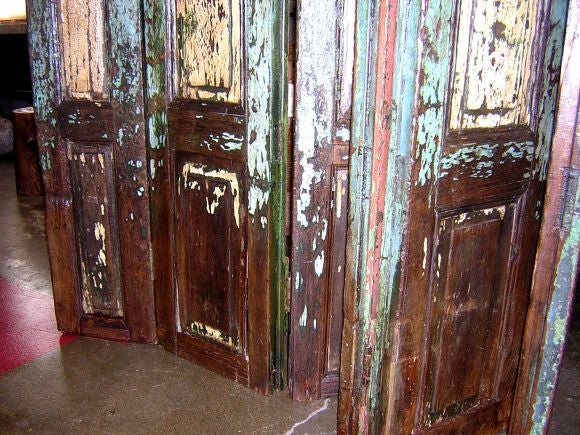 19th Century Painted Screen