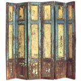 Antique 19th Century Painted Screen