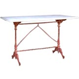 19th Century Spanish Bistro Tablw with Marble Top