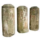 Three Large Scale Spanish Colonial Stone Bases