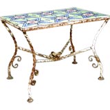 Vintage Early 20th Century Californian Tile Top Table