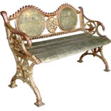 19th Century Iron Bench Antique 19th Century Iron Bench