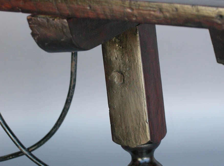 Castillian Side Table with Iron Supports