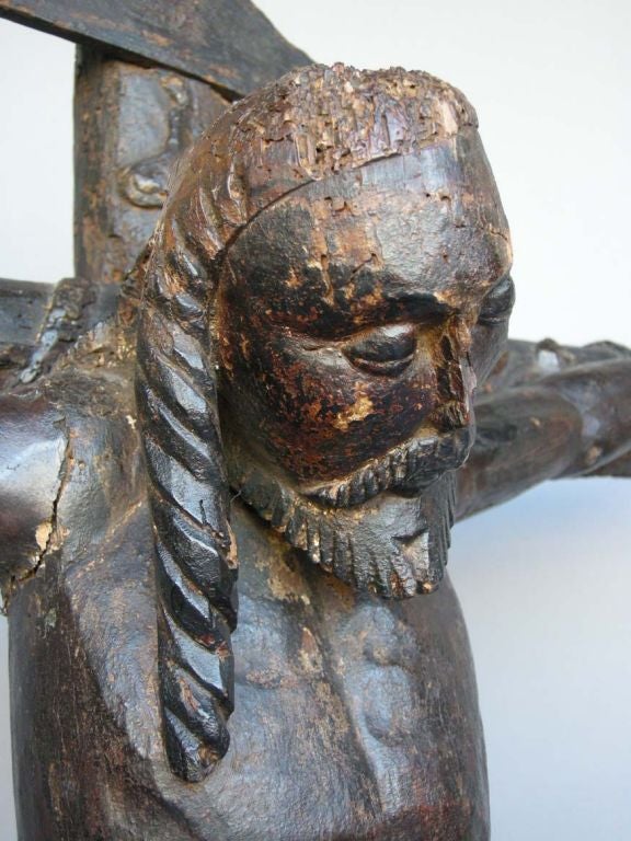 Early 18th Century Wooden Crucifix