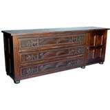Hand  Carved Sacristy Chest