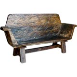 Rustic Canoa Bench