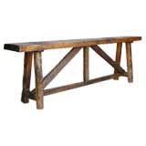 Antique Reclaimed Tropical Hardwood Console Table