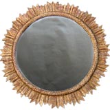 Hand Carved Mahogany Mirror