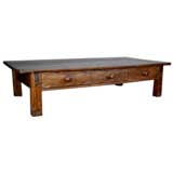 Large Guatemalan Coffee Table With Three Drawers