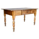 Antique 19th Century Tropical Hardwood Table With One Wide Plank Top