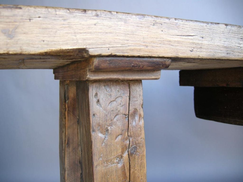 Antique CIpres Cofradia Console Table With Drawers
