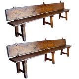 Pair of 19th benches