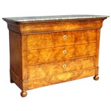 Louis Philippe Burled Walnut French Commode