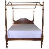 An federal-style four poster bed