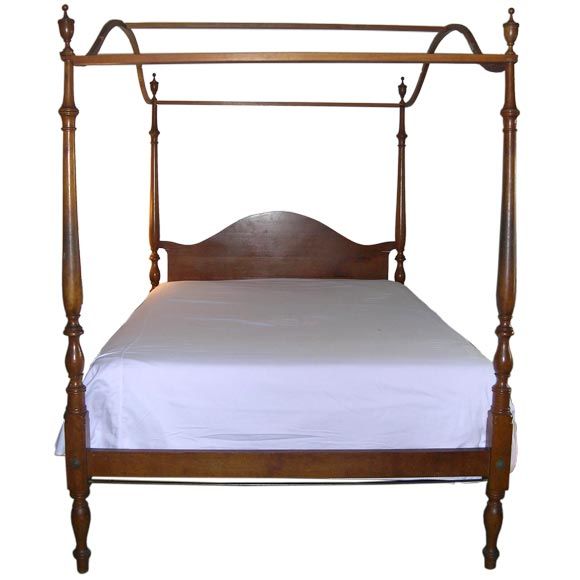 An federal-style four poster bed For Sale