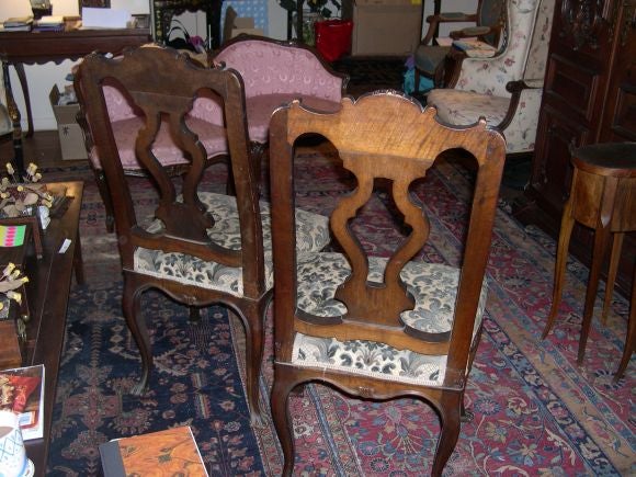 Pair of 19th century Continental Side Chairs