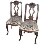 Pair of 19th century Continental Side Chairs