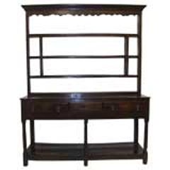 Refined 18th Century Welsh Oak Dresser with Original Open Delft Rack 8
