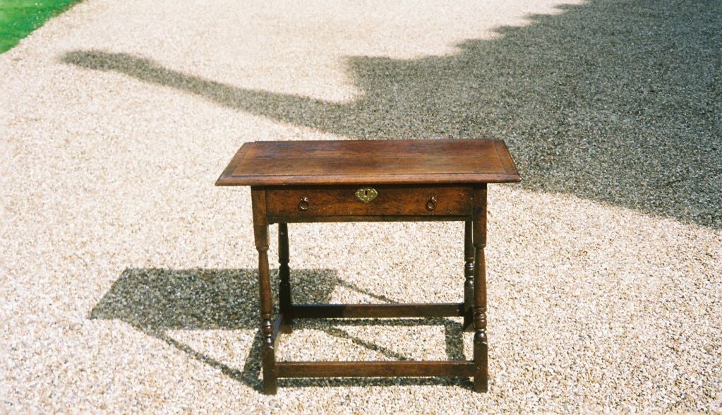 17th c. English Oak Single Drawer Tavern Table