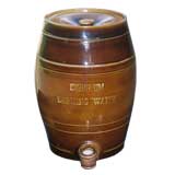 19th c. English Drinking Water Barrel now as Lamp
