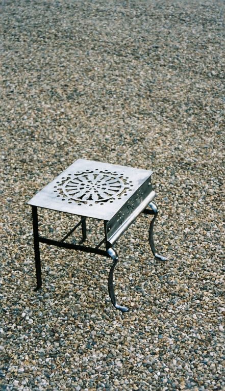19th c. English Polished Steel Trivet