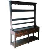 18th c. English Dresser with Plate Rack